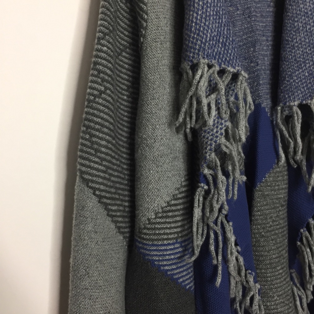 Rafaella Colorblock Fringe Open Front Cardigan 3x - image 7